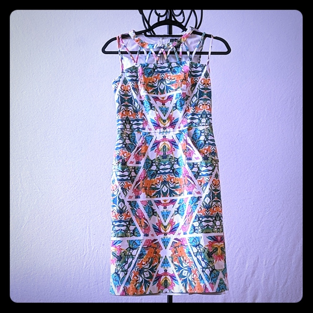 Adrianna Papell Dress | Floral | Bright | Size 4